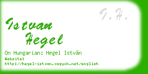 istvan hegel business card